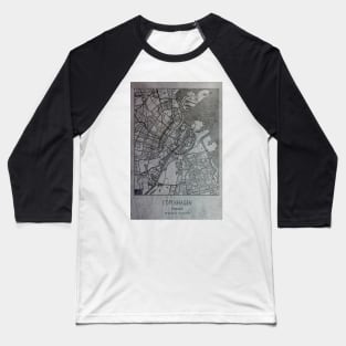 Copenhagen, Denmark, city street map Baseball T-Shirt